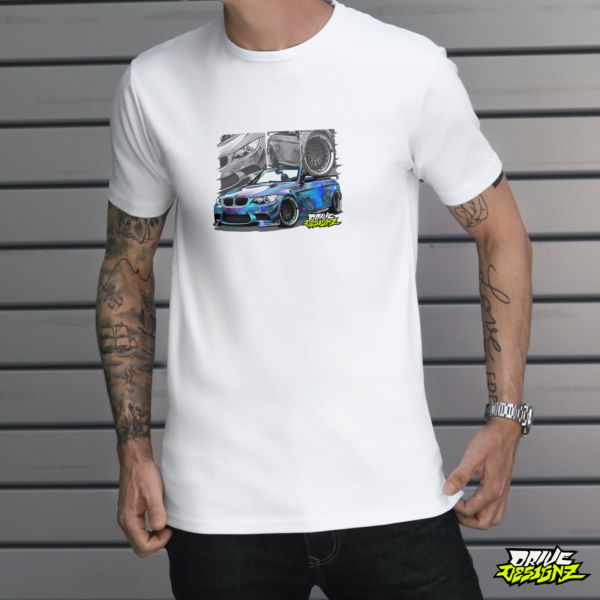 Drive Designz T-Shirt Black White Custom Car JDM EURO ELECTIRC