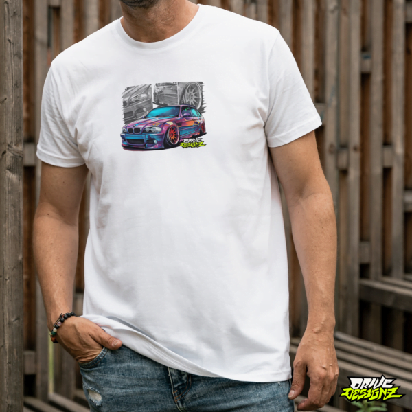Drive Designz T-Shirt Black White Custom Car JDM EURO ELECTIRC
