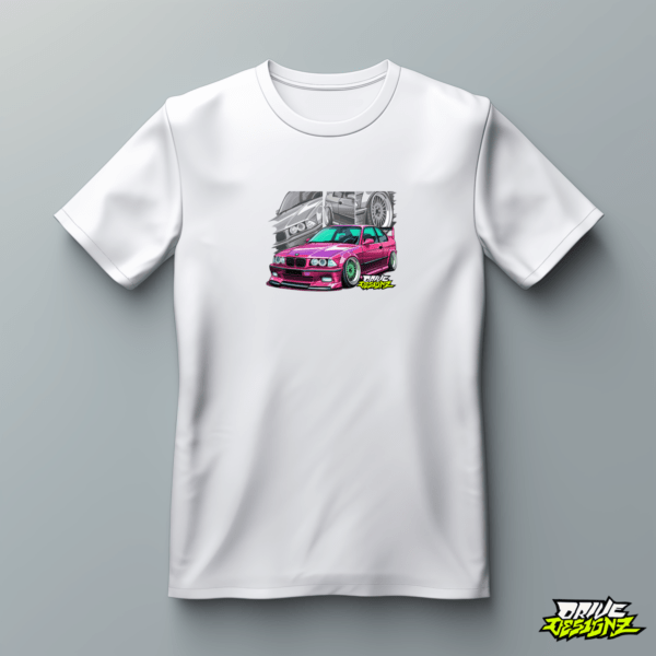 Drive Designz T-Shirt Black White Custom Car JDM EURO ELECTIRC