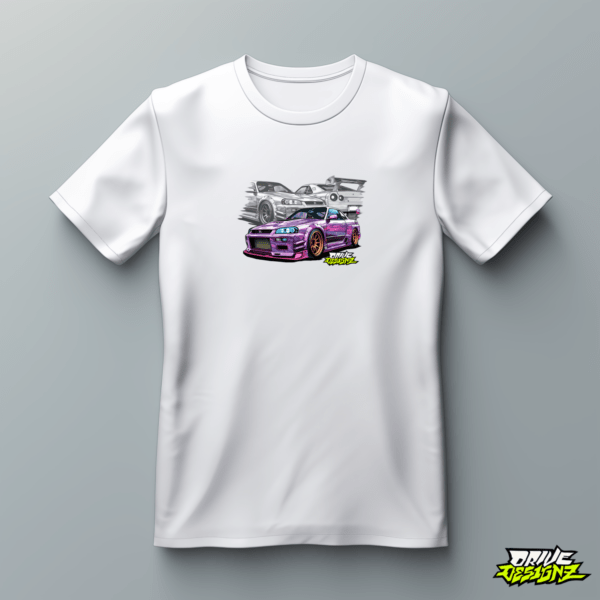 Drive Designz T-Shirt Black White Custom Car JDM EURO ELECTIRC