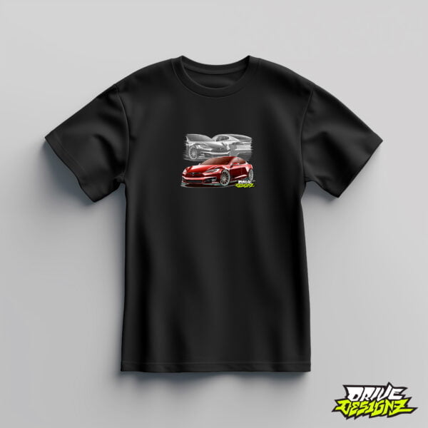 Drive Designz T-Shirt Black White Custom Car JDM EURO ELECTIRC