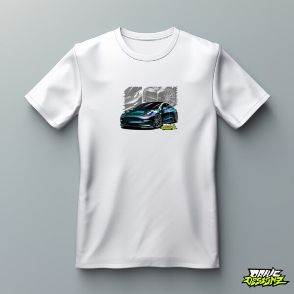 Drive Designz T-Shirt Black White Custom Car JDM EURO ELECTIRC