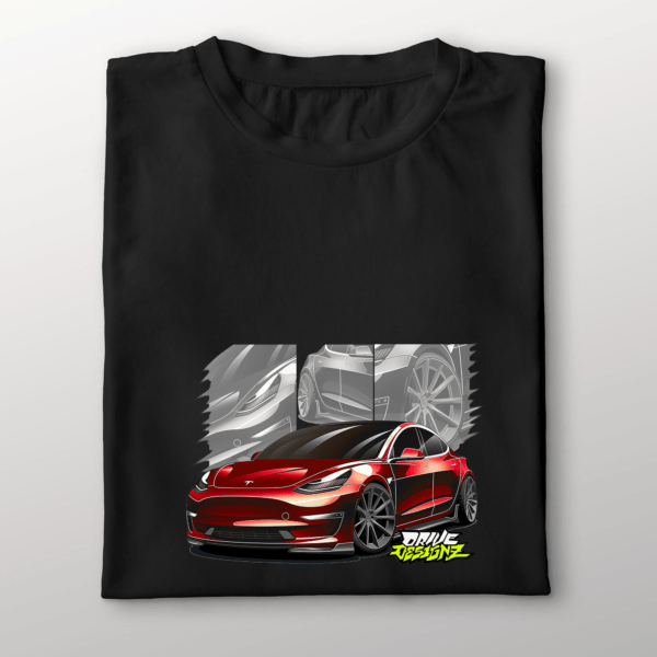 Drive Designz T-Shirt Black White Custom Car JDM EURO ELECTIRC