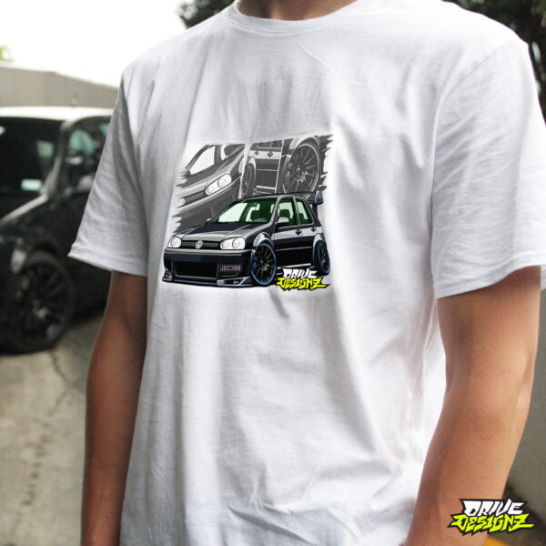 Drive Designz T-Shirt Black White Custom Car JDM EURO ELECTIRC