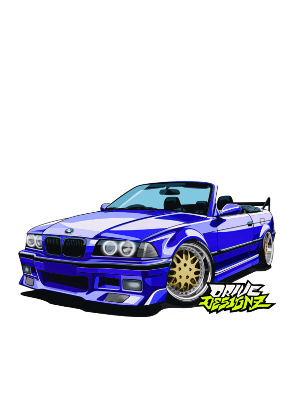 BMW E36 CABRIO STICKER - Image 2