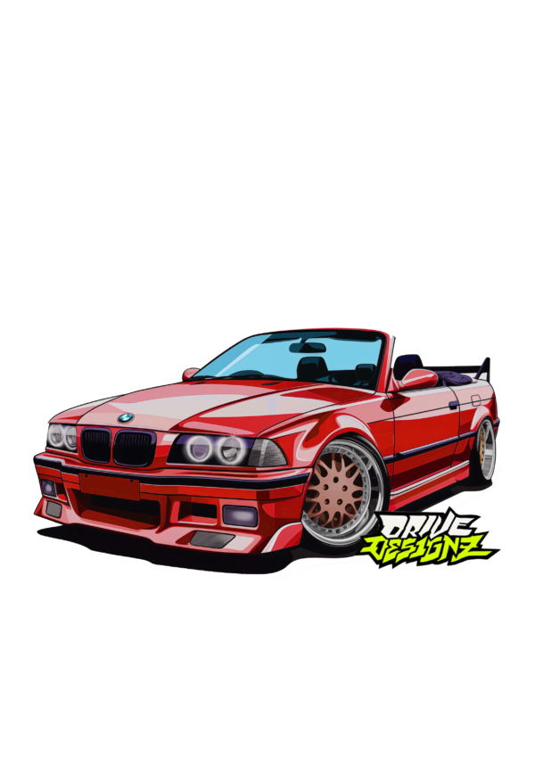 BMW E36 CABRIO STICKER - Image 3