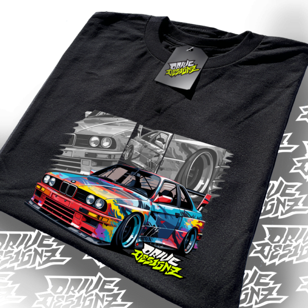 Drive Designz T-Shirt Black White Custom Car JDM EURO ELECTIRC