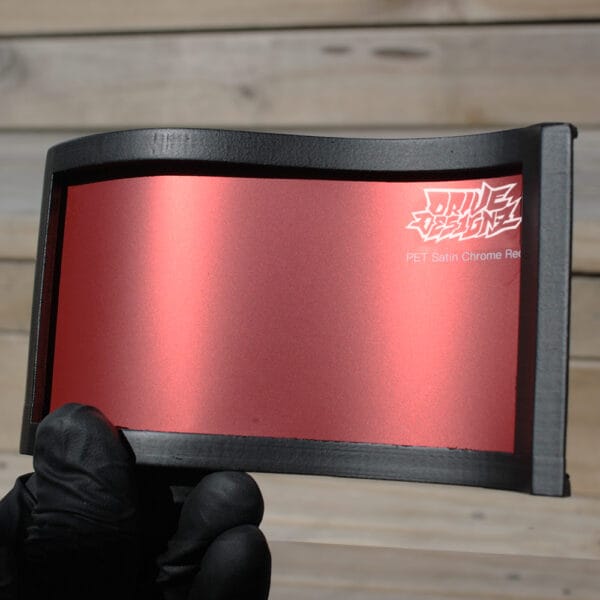 PET Satin Chrome Red