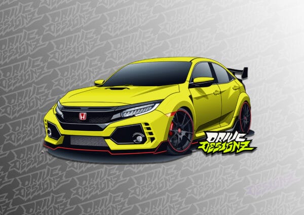 HONDA CIVIC TYPE R STICKER